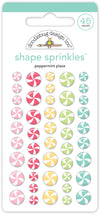 Doodlebug Design PEPPERMINT PLACE Shape Sprinkle Puffy Stickers