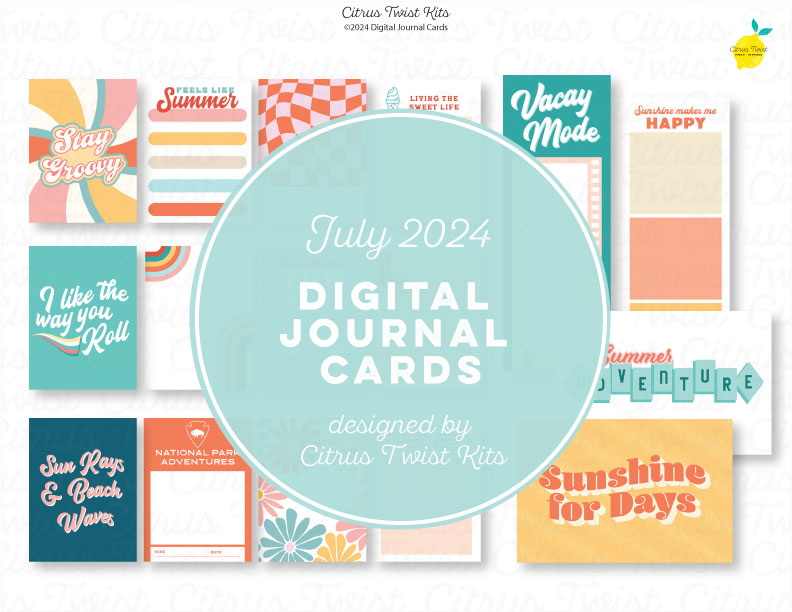 Life Crafted - SUMMER ADVENTURES - Digital Journal Cards – Citrus Twist ...