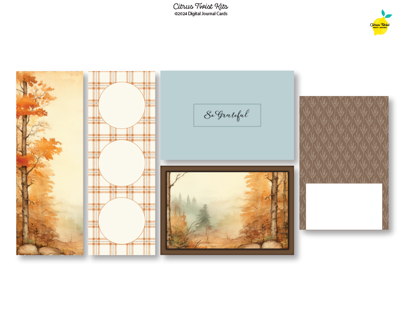 Life Crafted - SO GRATEFUL - Digital Journal Cards – Citrus Twist Kits