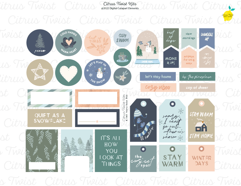 Life Crafted - WINTER MAGIC - Digital Elements - DEC 2022 – Citrus ...