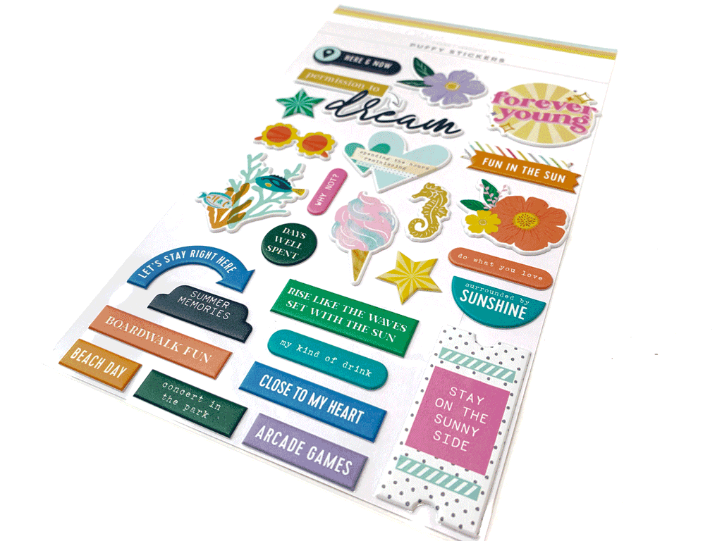 Citrus Twist SUNSHINE Puffy Stickers