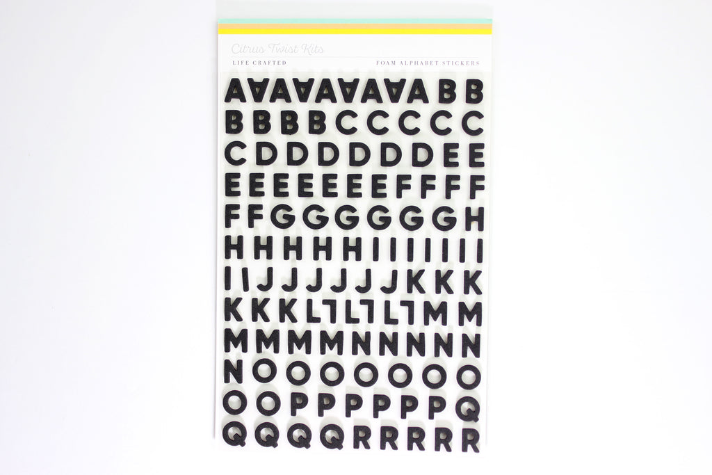Large Ombré Alphabet Sticker Sheets – Clafoutis