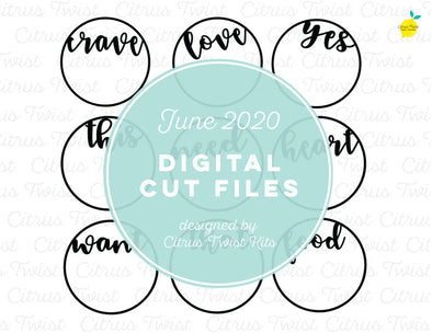 Cut file - CRAVINGS WORDS - June 2020