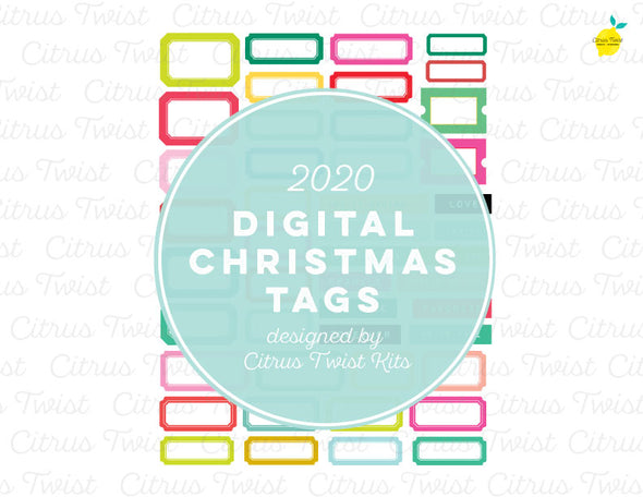 Printable - SPARKLE & JOY TAGS - Christmas 2020