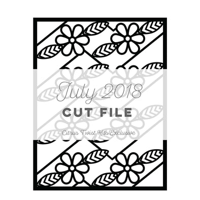 Cut File - Floral Screen - July 2018
