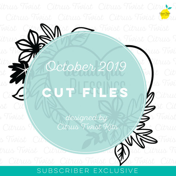 Cut file - BEAUTIFUL BLESSINGS - October 2019