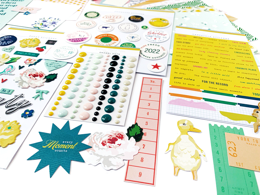 Citrus Twist Life-Crafted FLEA MARKET FINDINGS Tiny Alphabet Stickers –  Citrus Twist Kits