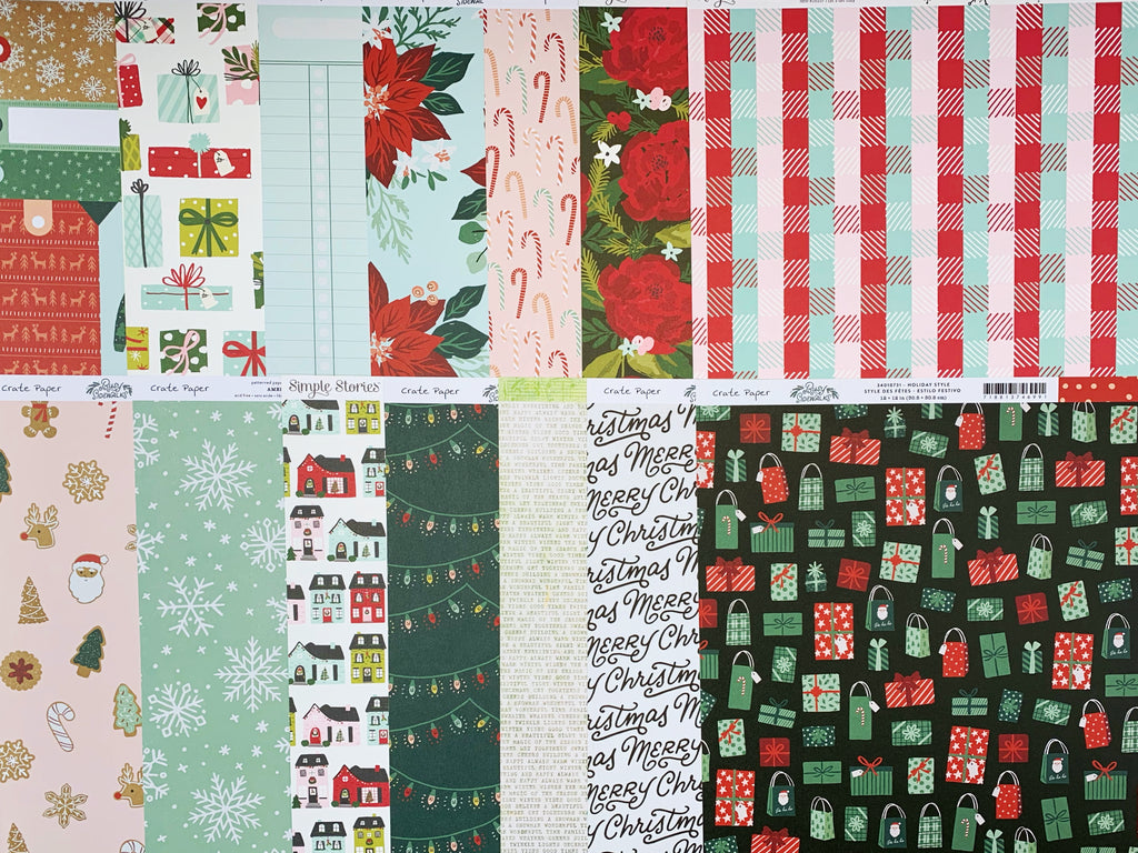 Find-It Trading A5 Amy Design Linen Cardstock Pack - History of Christmas -  Scrapbooking Made Simple