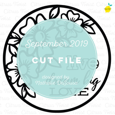 Cut file - Floral Circle - September 2019