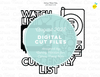 Digital Cut Files - CURRENTLY LIST - AUGUST 2023