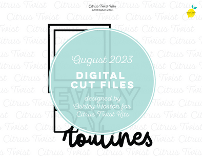 Digital Cut Files - EVERYDAY ROUTINES - AUGUST 2023