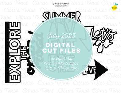 Digital Cut Files - SUMMER ADVENTURE - JUL 2023