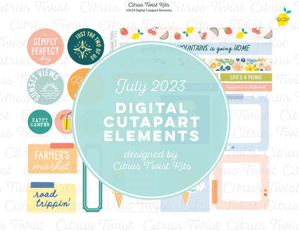 Life Crafted - GOING PLACES- Digital Elements - JULY 2023