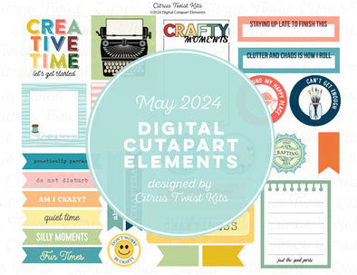 Life Crafted - NATIONAL SCRAPBOOK DAY Digital Elements - 2024