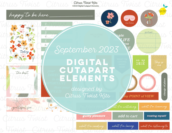 Life Crafted - ALL ABOUT ME - Digital Elements - September 2023