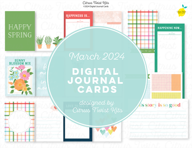 Life Crafted - SPRING MAGIC - Digital Journal Cards