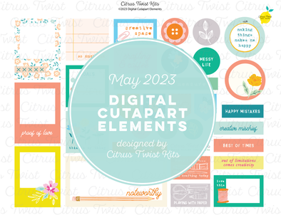 Life Crafted - CRAFTING MEMORIES - Digital Elements - MAY 2023