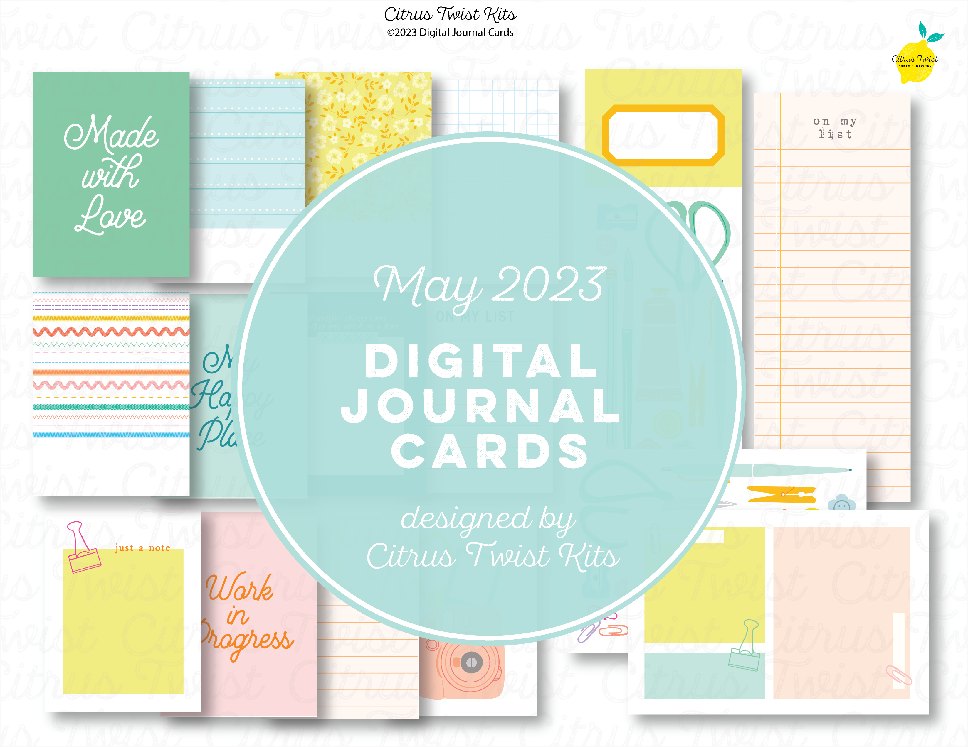 Life Crafted - CRAFTING MEMORIES - Digital Journal Cards - MAY