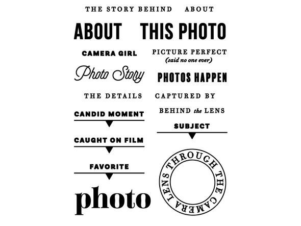 Citrus Twist 3x4 "Candid Camera" Life Crafted Stamp