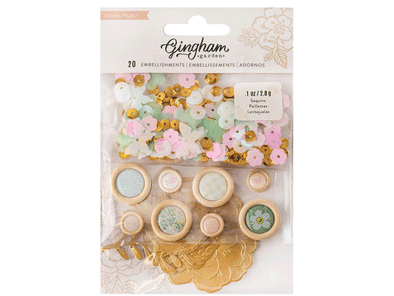 Crate Paper GINGHAM GARDENS Embellishment Mi