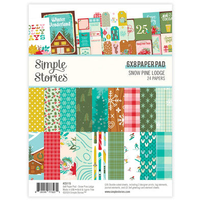 Simple Stories - SNOW PINE LODGE -  6x8 Paper Pad