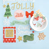 "ALL IS BRIGHT" CHRISTMAS Puffy Phrase & Icon Thickers