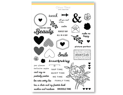 Citrus Twist 6" x 8"  CHERISH Stamp