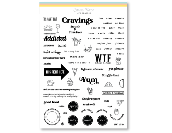 Citrus Twist 6" x 8" CRAVINGS Stamp