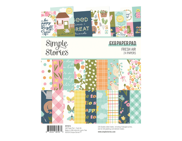 Simple Stories - FRESH AIR -  6x8 Paper Pad