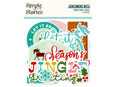 Simple Stories SNOW PINE LODGE Sentiment Bits