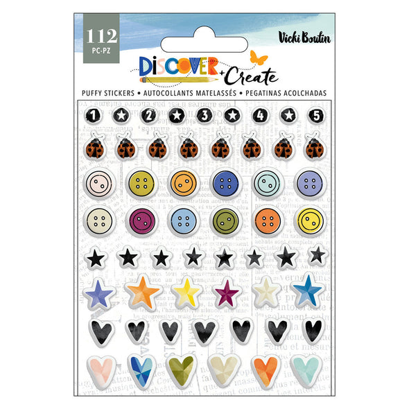 Vicki Boutin's DISCOVER AND CREATE Puffy Stickers