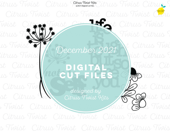 NEW! Digital Cut file - NOTE TO SELF - December 2021
