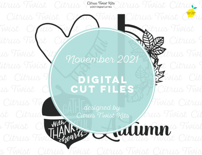 Digital Cut file - AUTUMN - November 2021