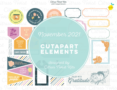 Life Crafted - GRATITUDE Digital Elements - November 2021