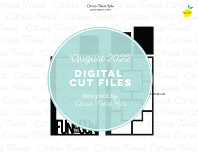 Digital Cut file - FUN IN THE SUN - August 2022