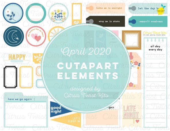 Printable - Cutapart Elements - April 2020