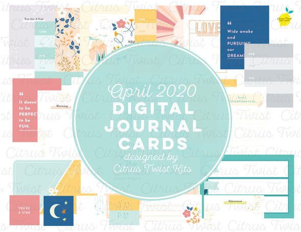 Life Crafted "Night & Day" Journal Cards - April 2020