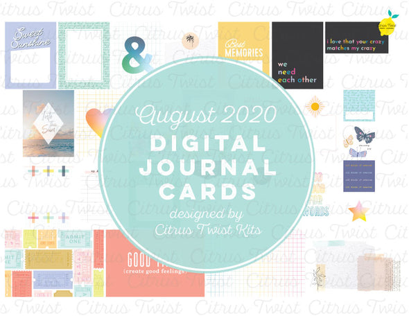 Life Crafted "TRUE STORIES" Journal Cards - August 2020