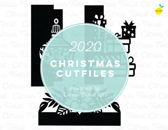Cut file - CHRISTMAS TAB DIVIDERS - Christmas 2020