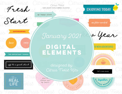 Life Crafted - NEW STARTS Digital Elements - January 2021