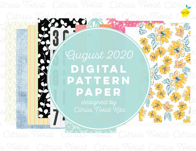TRUE STORIES Notebook Digital TN Pattern Papers - August 2020