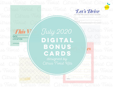 Journaling Cards - 3x4 Cards - July 2020