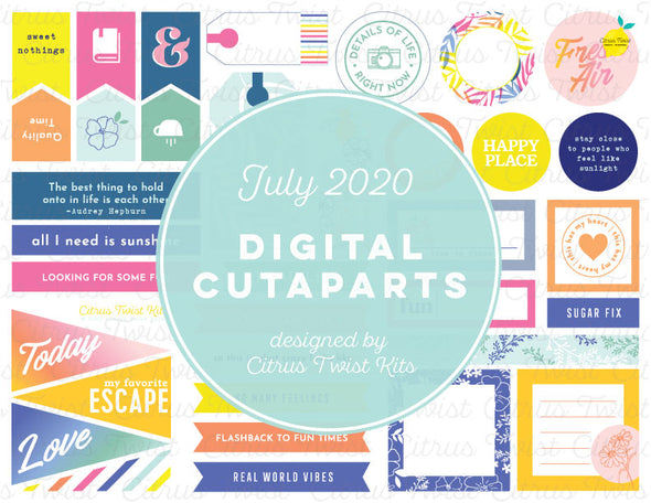 Printable - Cutapart Elements - July 2020
