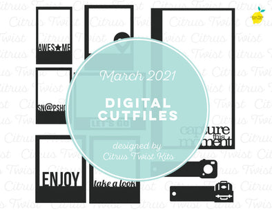 Digital Cut file - CAPTURE THE MOMENT - March 2021
