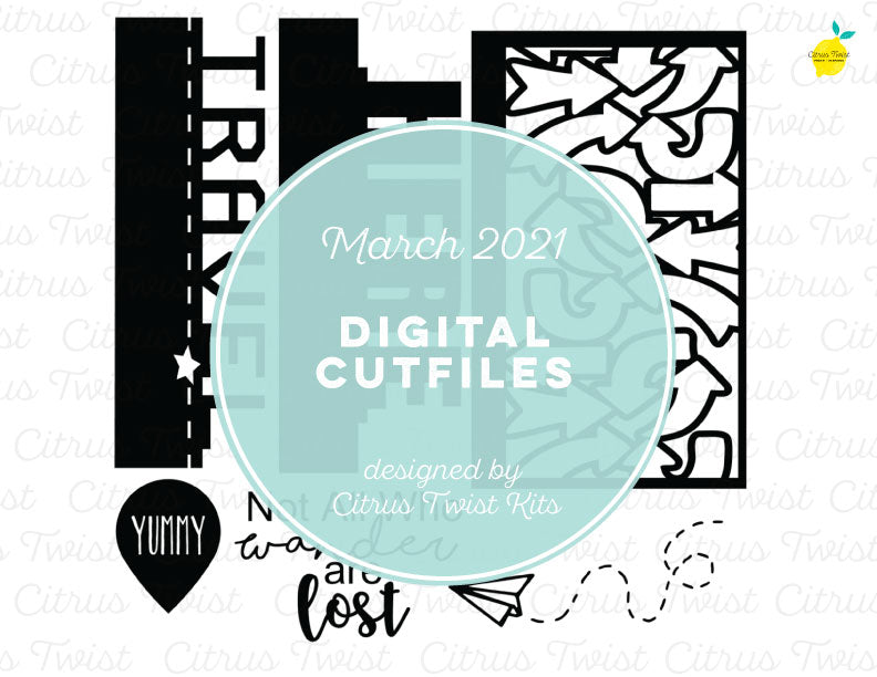 Digital Cut file - TRAVEL DIVIDERS - March 2021 – Citrus Twist Kits