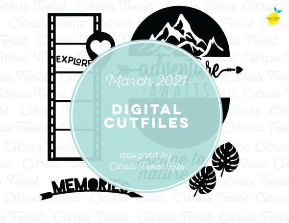 Digital Cut file - VACATION MEMORIES - March 2021