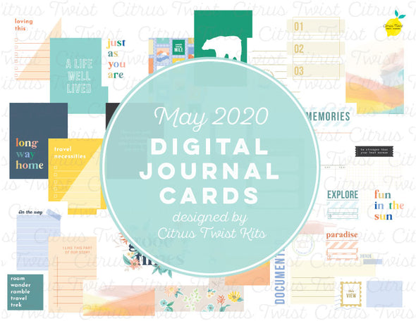 Life Crafted "journeys" Journal Cards - May 2020