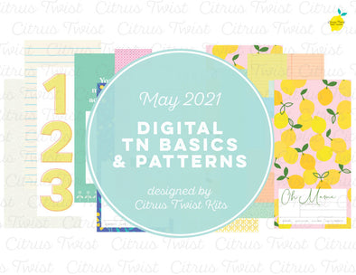 Life Crafted - Traveler's Notebook Basics & Patterns Digital Papers - May 2021