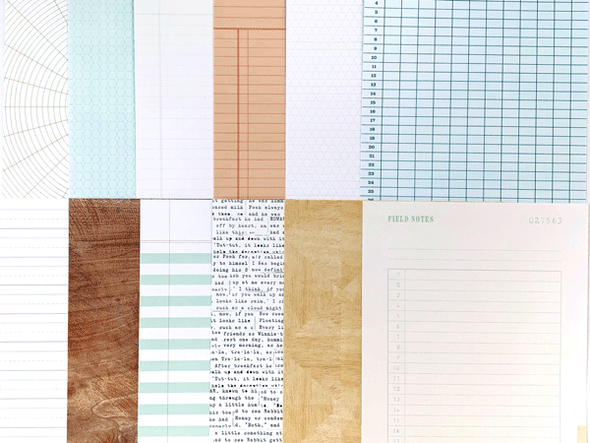 Life Crafted BASICS & LEDGERS 6" x 8" Pattern Paper