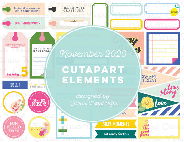 Printable - LEGENDARY Cutapart Elements - November 2020